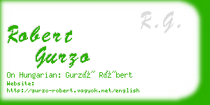 robert gurzo business card